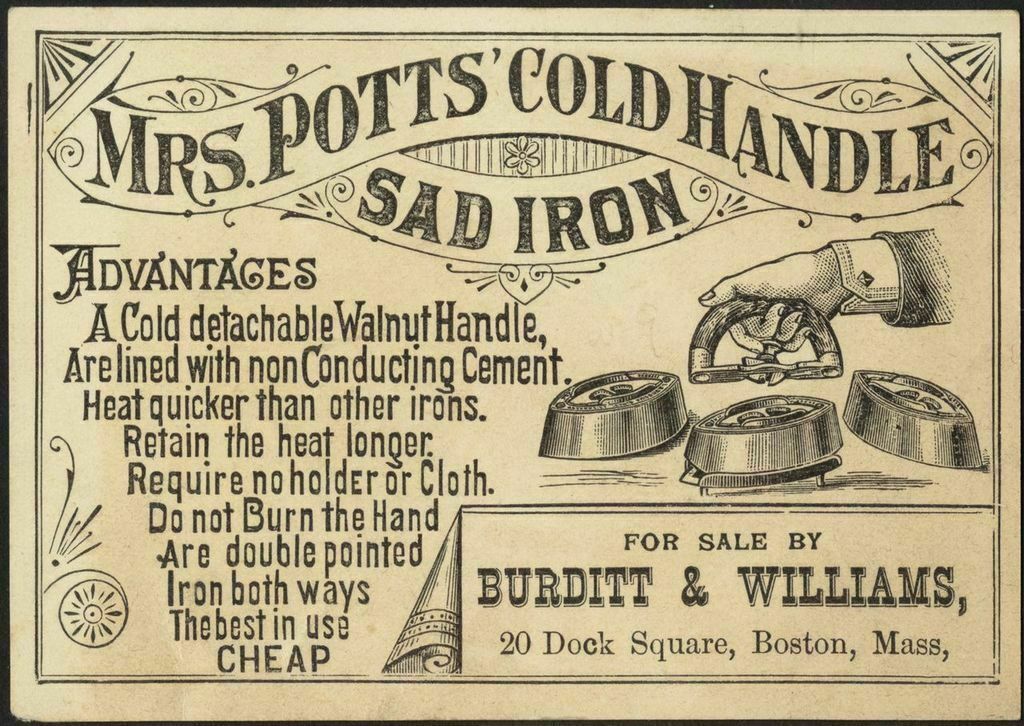 Mrs. Potts' Cold Handle Sad Iron