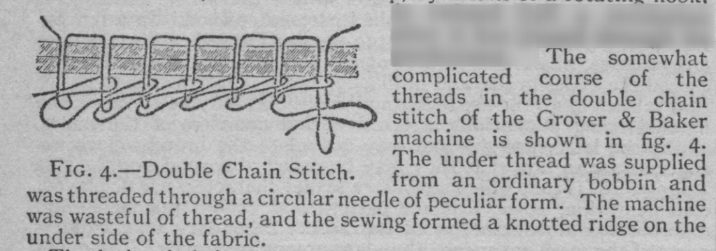  1866 Grover & Baker chain stitcher Sewing Machine