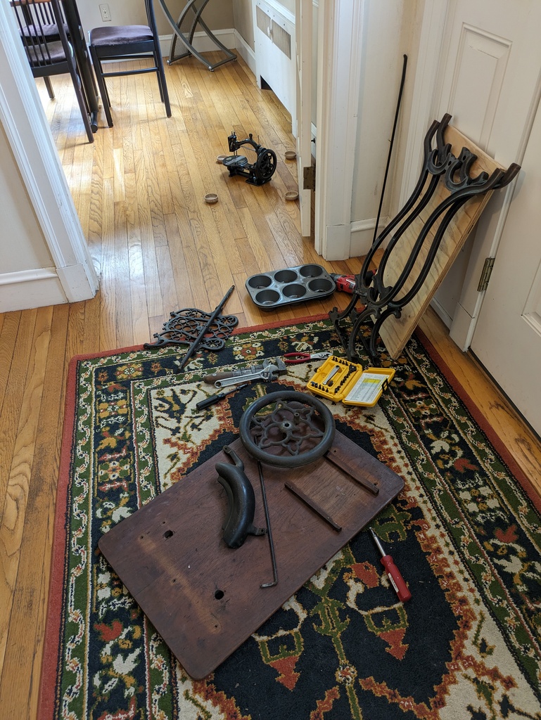  c.1868 Johnson, Clark & Co. Home Shuttle treadle Sewing Machine