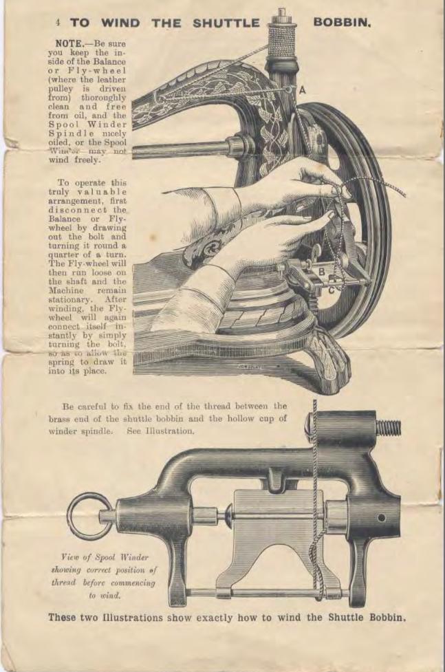  c.1886 Jones Hand Machine Sewing Machine