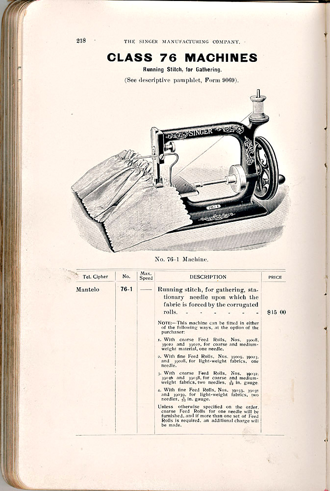  c.1882 Heberling Running Stitch Machine Sewing Machine