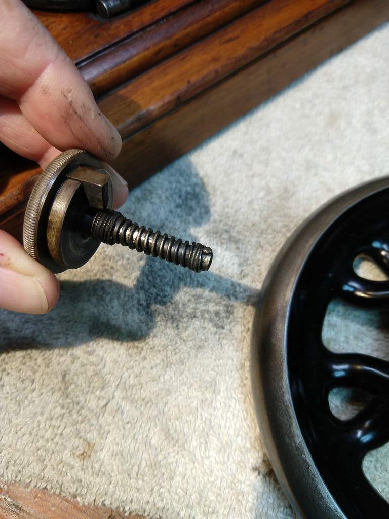  Removing the Model 12 hand wheel