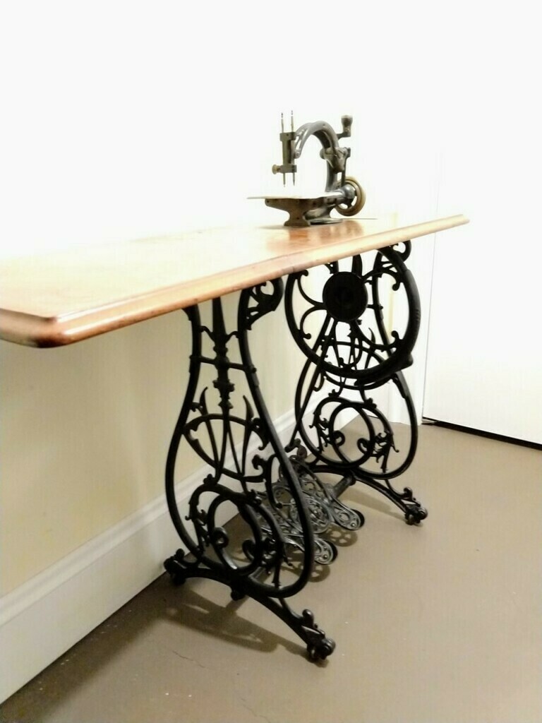  Willcox and Gibbs treadle base with 1893 parts machine